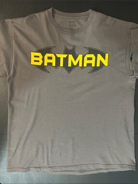 Batman Gray Tee with Yellow Logo